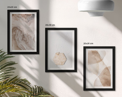 Posterpaket Designerabstraktion inspirerad av naturen