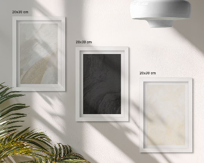Tavelvägg med 3 tavlor Strukturer i olika nyanser av minimalism