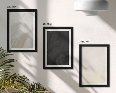 Tavelvägg med 3 tavlor Strukturer i olika nyanser av minimalism