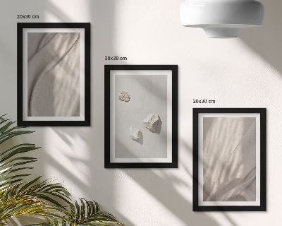 Triptyk tavla med ram Närbilder av moderna boho-stilstrukturer
