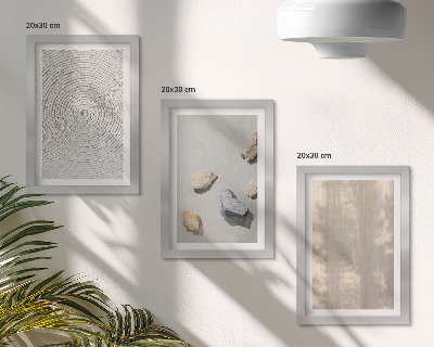 Tavelvägg med 3 tavlor Boho texturer naturliga strukturer