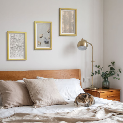 Tavelvägg med 3 tavlor Boho texturer naturliga strukturer