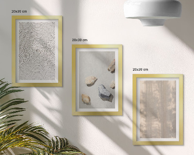 Tavelvägg med 3 tavlor Boho texturer naturliga strukturer