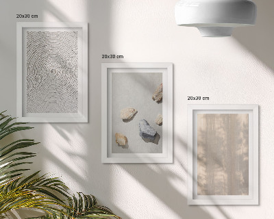 Tavelvägg med 3 tavlor Boho texturer naturliga strukturer