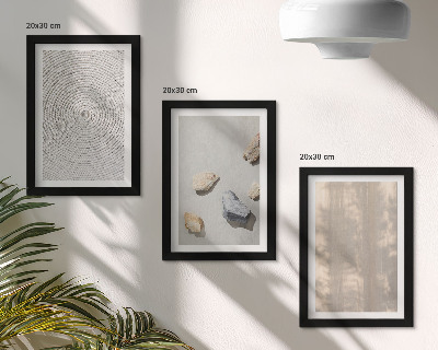 Tavelvägg med 3 tavlor Boho texturer naturliga strukturer