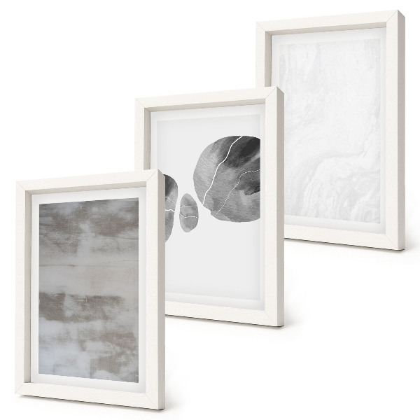 Posterpaket Abstrakta former och strukturer i modern stil