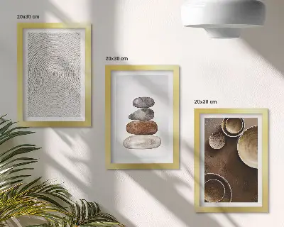 Posterpaket med texturer i modern konstdesign