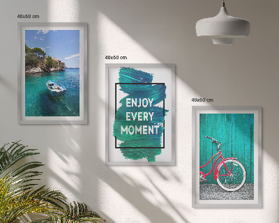Tavelset ovanför soffa Inspiration för havsbåtscykel
