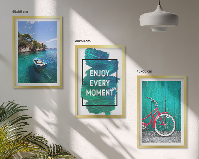 Tavelset ovanför soffa Inspiration för havsbåtscykel