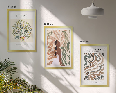 Tavelset ovanför soffa Boho pastellminimalistiska posters