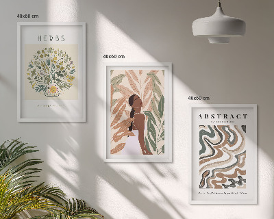 Tavelset ovanför soffa Boho pastellminimalistiska posters