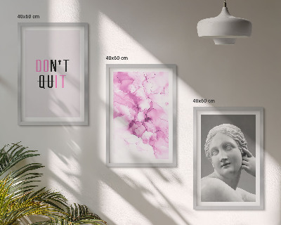 Tavelpaket med ramar Abstrakt akvarellskulptur