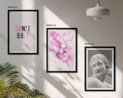 Tavelpaket med ramar Abstrakt akvarellskulptur