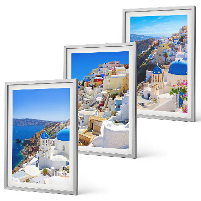 Tavelset ovanför soffa Landskapsarkitektur Oia Santorini