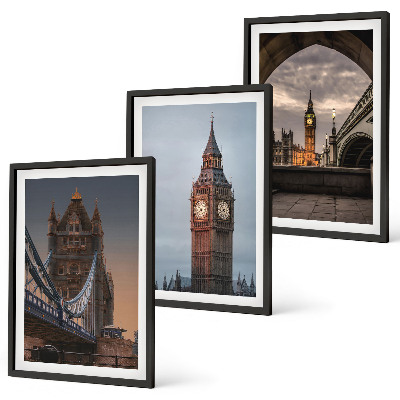 Tavelset ovanför soffa Big Ben-klockan på London Bridge