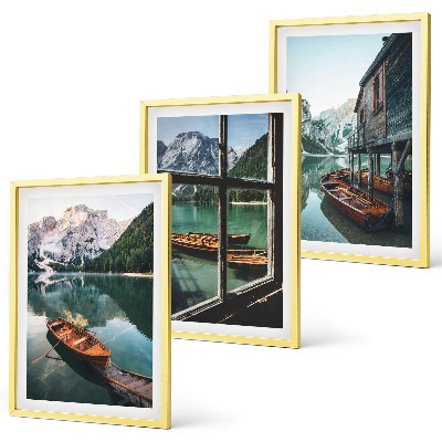 Tavelpaket med ramar Bergsjö båthus