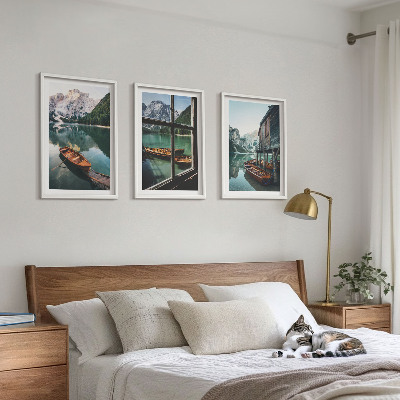 Tavelpaket med ramar Bergsjö båthus