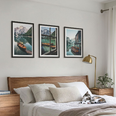 Tavelpaket med ramar Bergsjö båthus