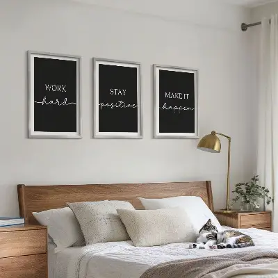 Tavelset med ramar eleganta motiv i svart