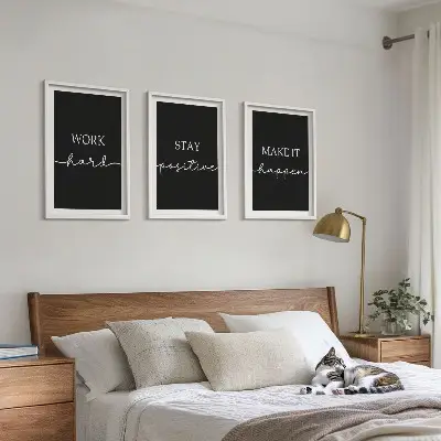 Tavelset med ramar eleganta motiv i svart