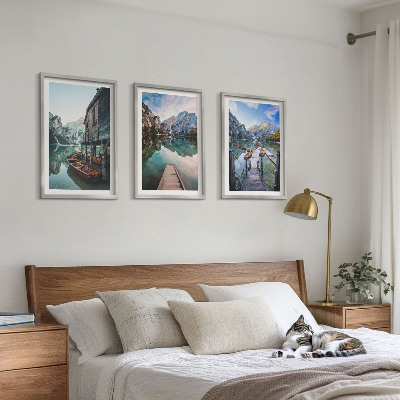 Tavelpaket med ramar Sjöberg träbåtar