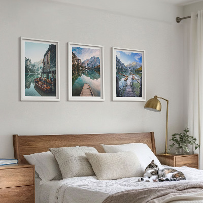 Tavelpaket med ramar Sjöberg träbåtar