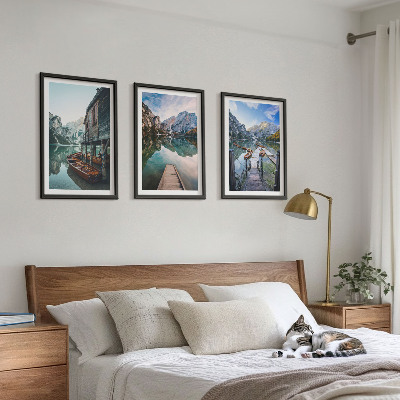 Tavelpaket med ramar Sjöberg träbåtar