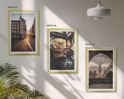 Tavelset ovanför soffa Bilder stad mat London
