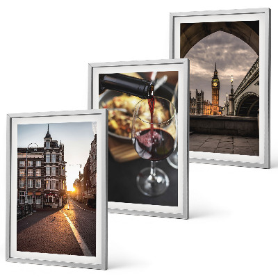 Tavelset ovanför soffa Bilder stad mat London