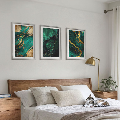 Set om 3 tavlor Eleganta stenmönster