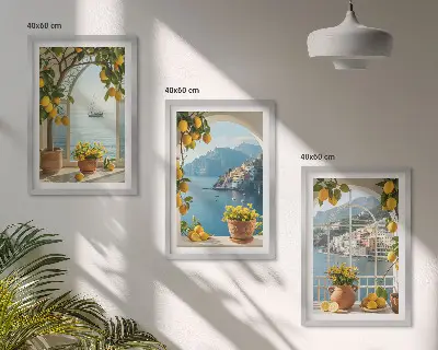 Citronblommor i havet set om 3 tavlor