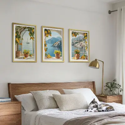 Citronblommor i havet set om 3 tavlor