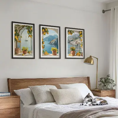 Citronblommor i havet set om 3 tavlor