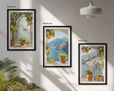 Citronblommor i havet set om 3 tavlor