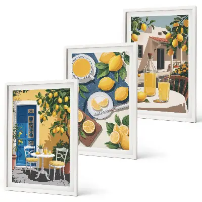 Patio Sun Lemonade set om 3 tavlor
