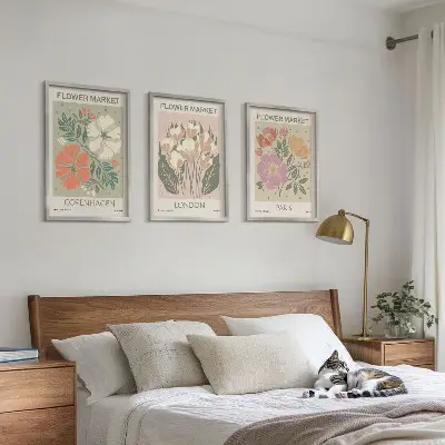 Posterpaket med ramar motiv av Köpenhamn, London och Paris