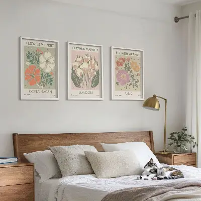 Posterpaket med ramar motiv av Köpenhamn, London och Paris