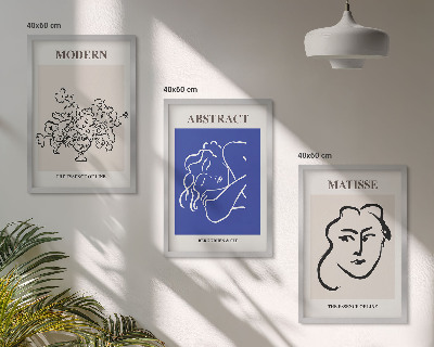 Tavelpaket med ramar Matisses moderna affischer