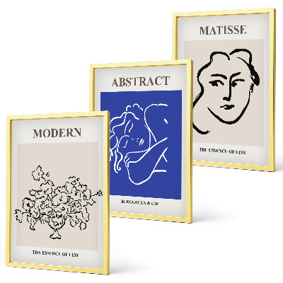Tavelpaket med ramar Matisses moderna affischer