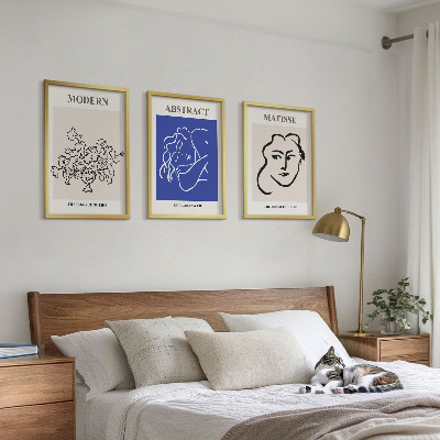 Tavelpaket med ramar Matisses moderna affischer