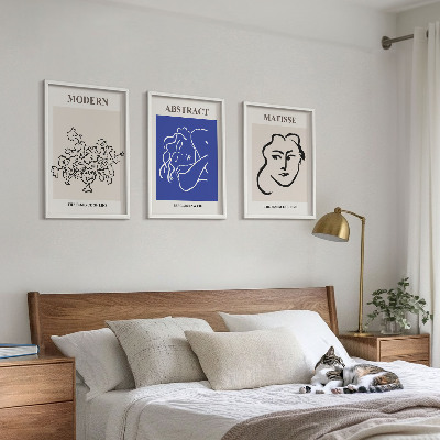 Tavelpaket med ramar Matisses moderna affischer