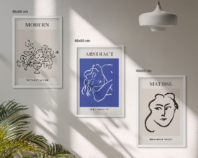 Tavelpaket med ramar Matisses moderna affischer
