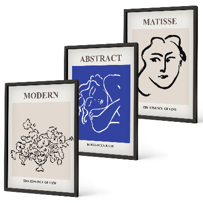 Tavelpaket med ramar Matisses moderna affischer