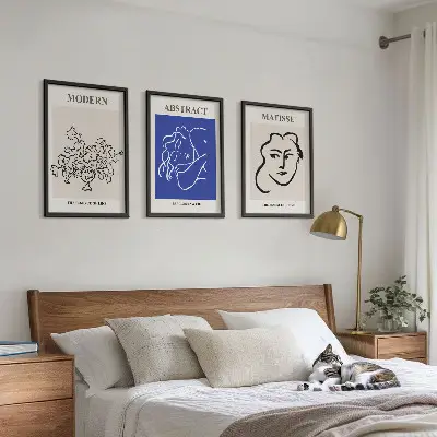Moderna Matisse-affischer tavelset med ramar