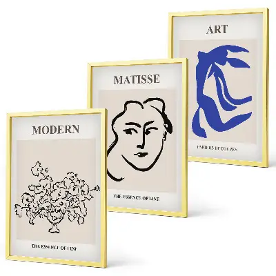 Abstrakta minimalistiska posters tavelväggar med ramar