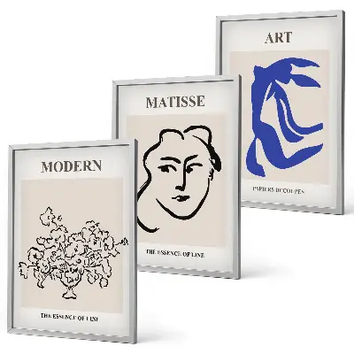 Abstrakta minimalistiska posters tavelväggar med ramar
