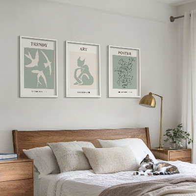 Set om 3 tavlor Matisses snygga illustrationer