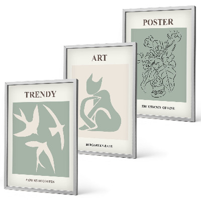 Set om 3 tavlor Matisses snygga illustrationer