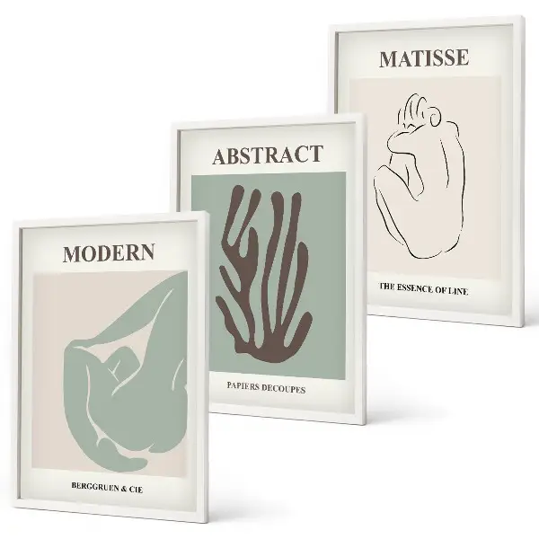 Abstrakta tavlor av Matisse tavelset för väggen ovanför soffan