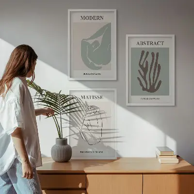Abstrakta tavlor av Matisse tavelset för väggen ovanför soffan